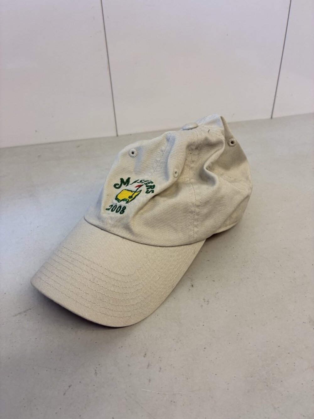 Masters 2008 American Needle Golf Hat Cap Beige Adjustable